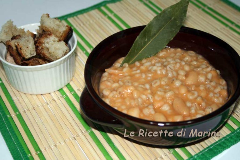 Zuppa fagioli e orzo - Le Ricette di Marina