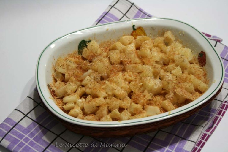 Sedano rapa gratinato al forno - Le Ricette di Marina