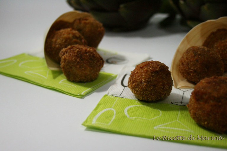 Polpette di carciofi e ricotta