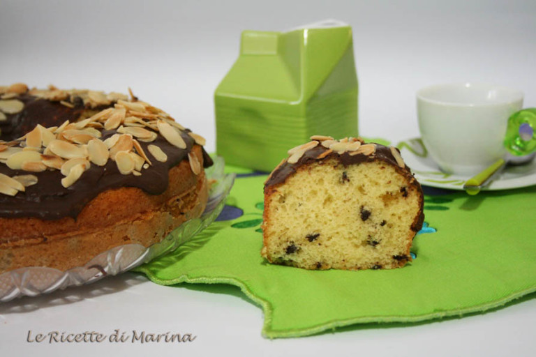 Ciambellone sette vasetti con copertura al cioccolato - Le ...